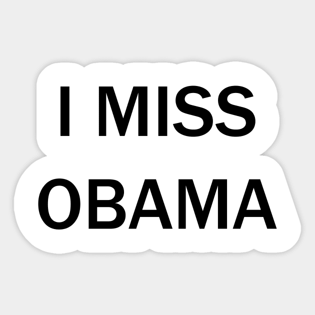 I Miss Obama Barron Trump Sticker by Lasso Print